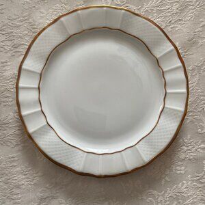 Set of 6 Bernardaud Limoges France Malmaison Bread Plates 8 1/2" Gold Trim